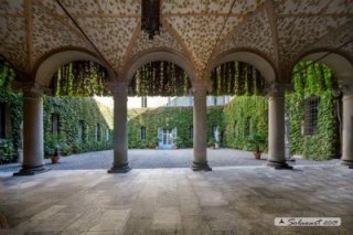 La Cour intérieur de la Rocca de Soragna