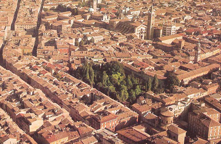 (Veduta aerea del monastero e del Giardino. Fonte: clammmag.com)
